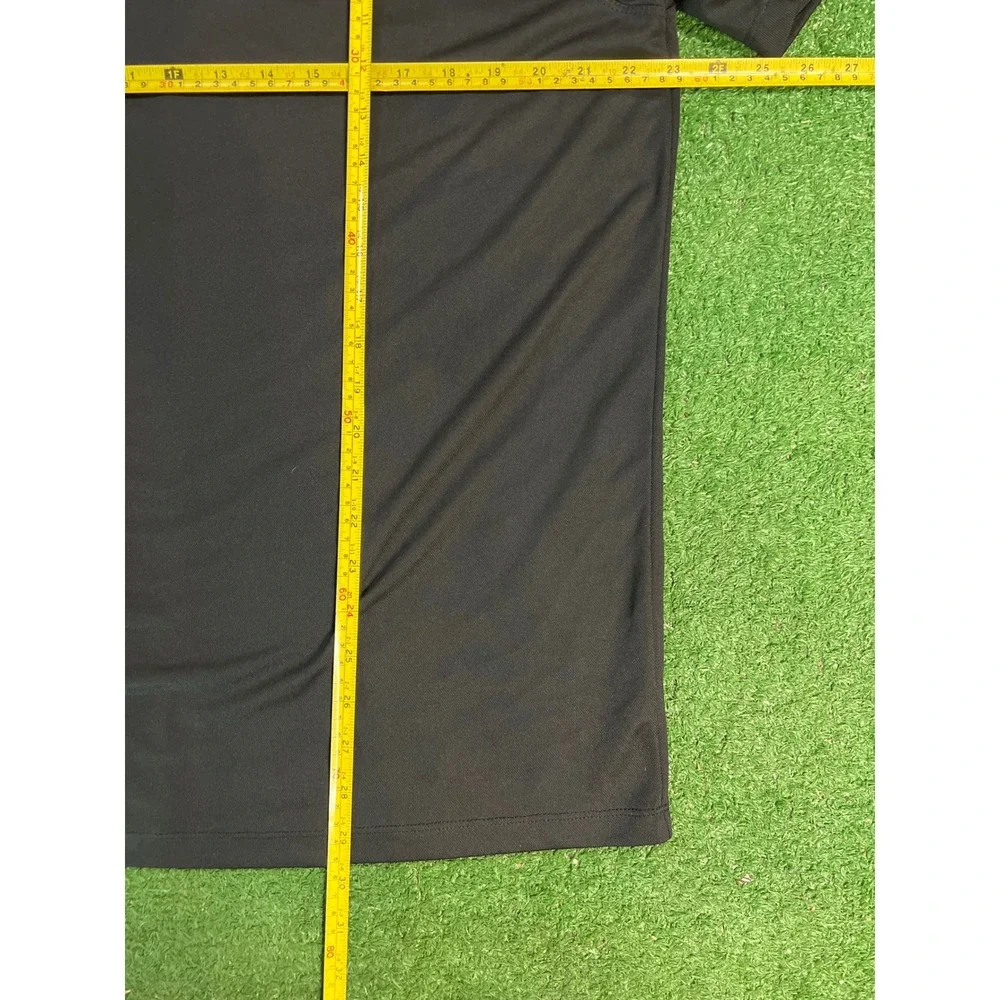Nike Dri-FIT Polo Shirt COX Racing‎ Logo Men's Black Golf Training Size Large